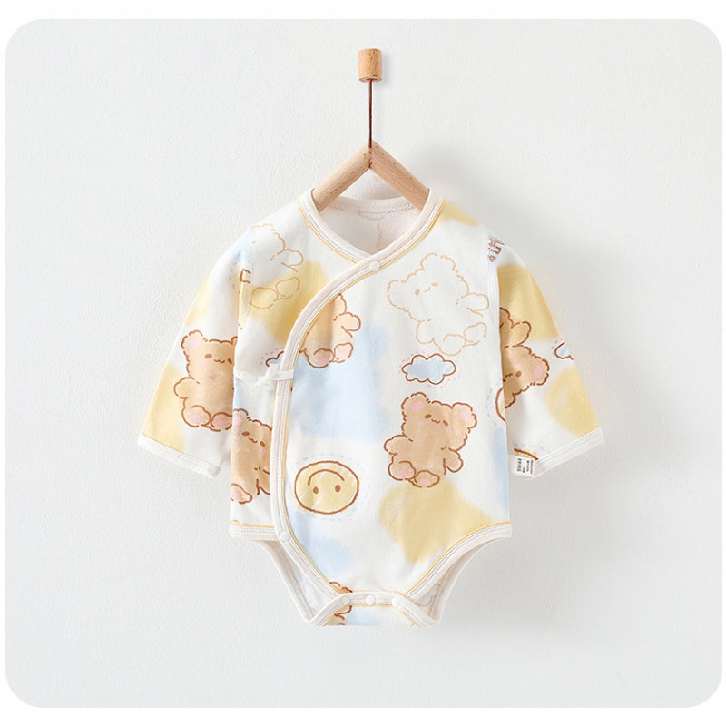 100% Cotton Long Sleeve Bodysuit - Elephant