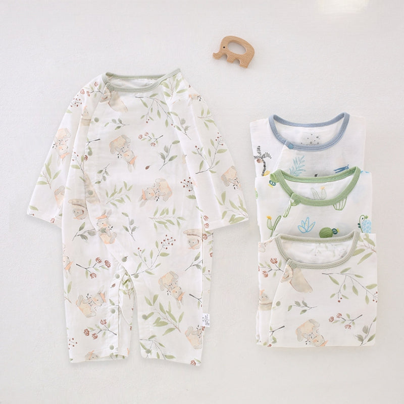 Bamboo & Cotton Long Sleeve Romper - Little Forest