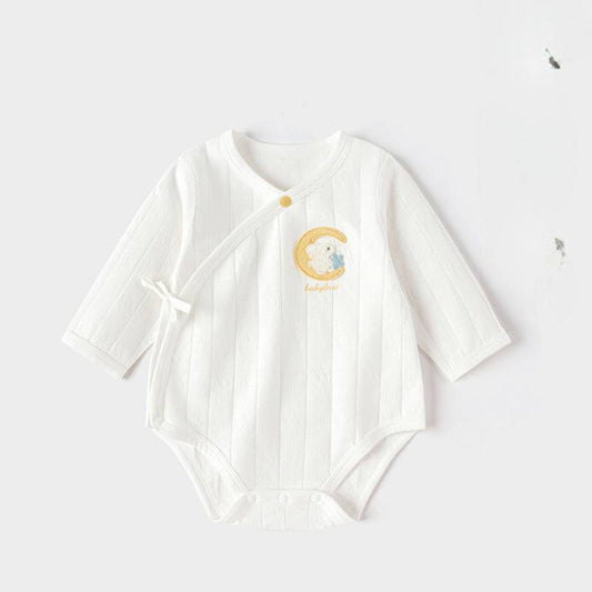 100% Cotton Long Sleeve Bodysuit -  Moonlight