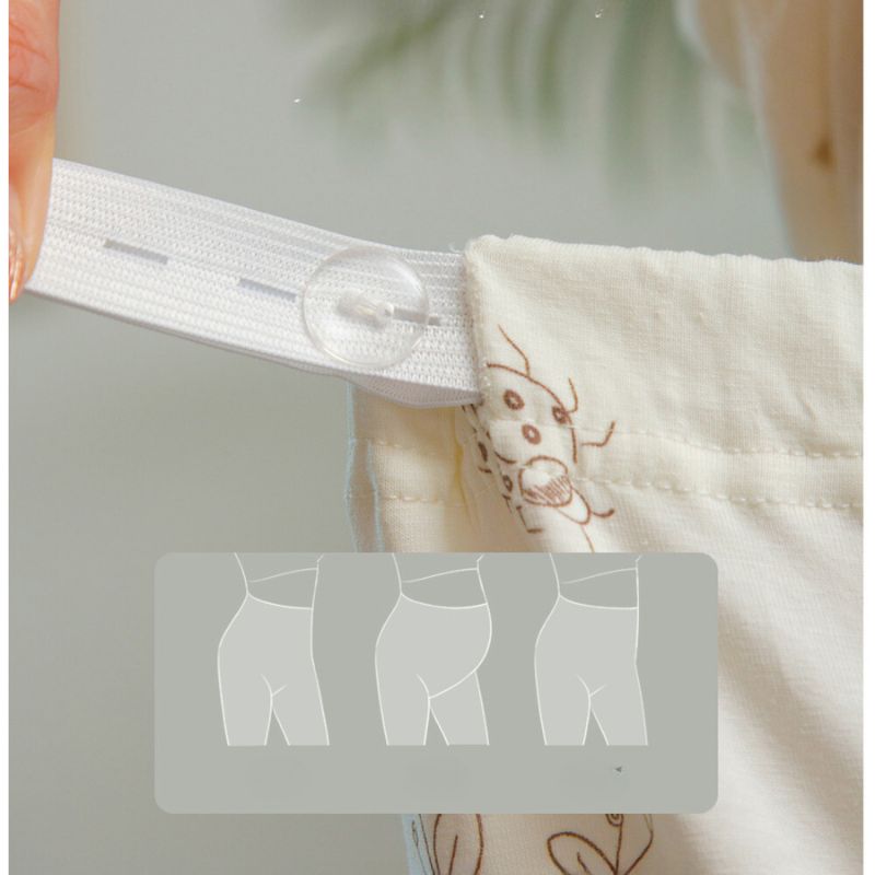 Cotton Button-Up Maternity Pajama-  Squirrel