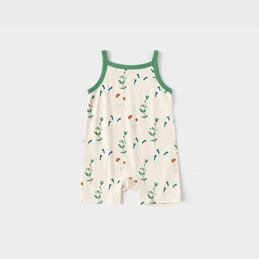 Organic Cotton Sleeveless Romper -  Dandelion