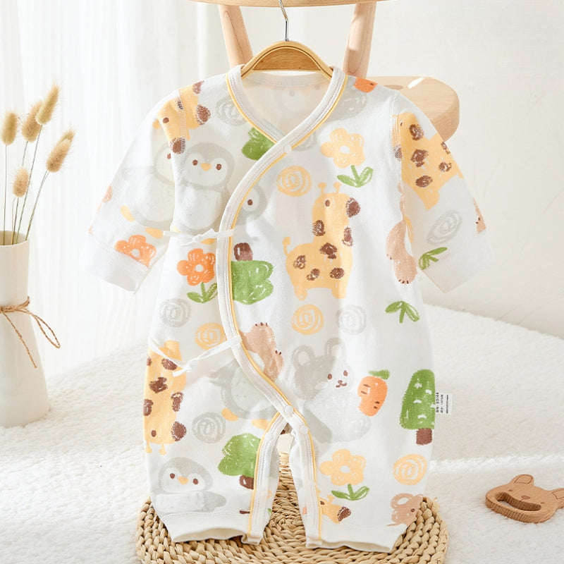 100% Cotton Long Sleeve Romper -  Bear