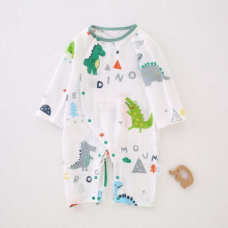 Bamboo & Cotton Long Sleeve Romper - Little Forest