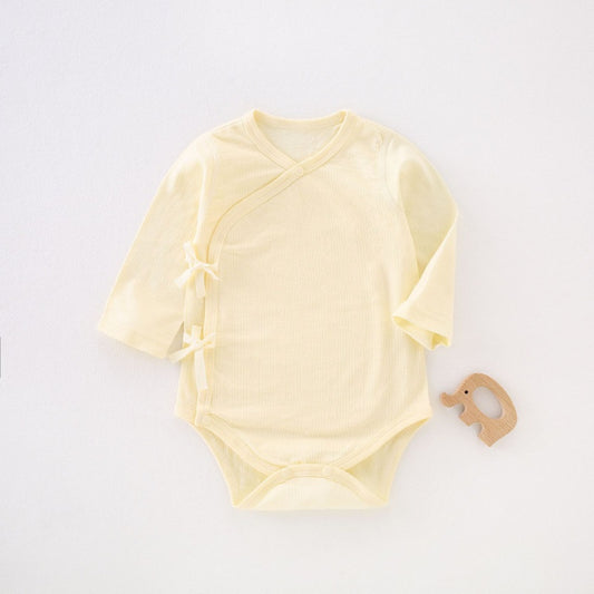 Homothermal Cotton Long Sleeve Bodysuit - Yellow