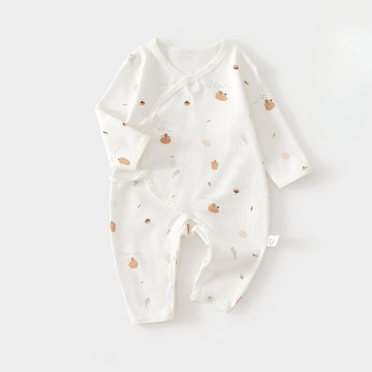 100% Cotton Long Sleeve Romper - Little Tree