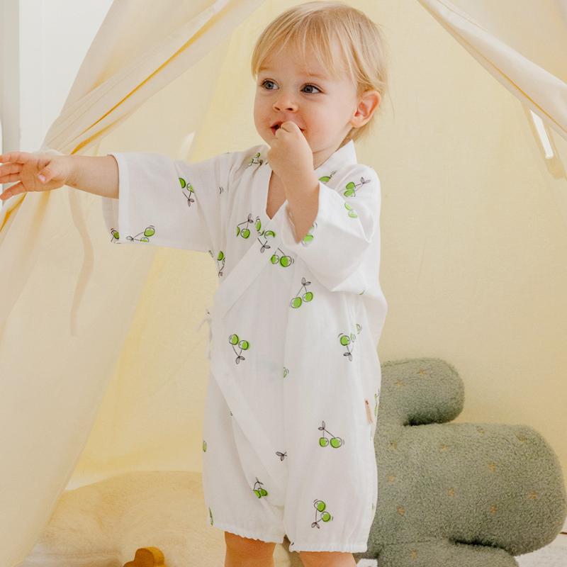 Organic Cotton Long Sleeve Romper -  Panda