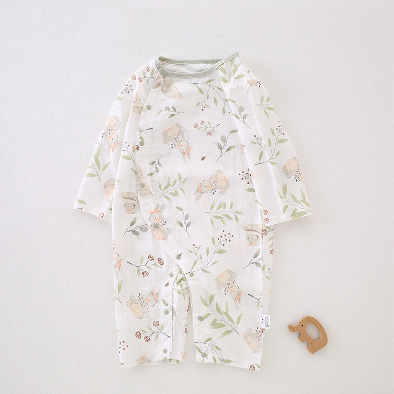 Bamboo & Cotton Long Sleeve Romper - Little Forest