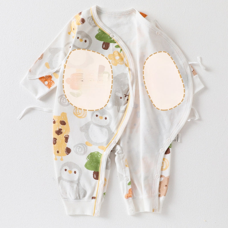 100% Cotton Long Sleeve Romper -  Bear