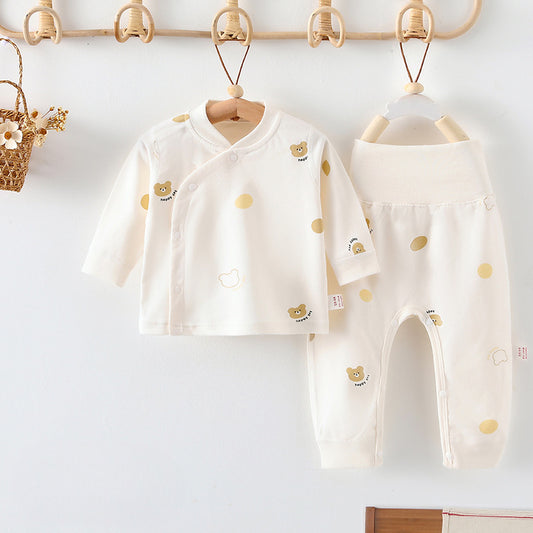 100% Cotton Long Sleeve Long Sleeve Top & Pants Set- Baby Bear