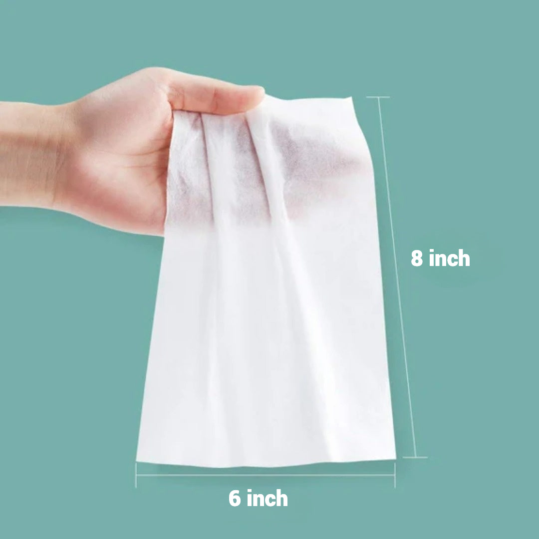 PurCotton 100 cotton Baby wipes size