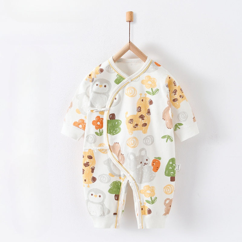 100% Cotton Long Sleeve Romper -  Bear