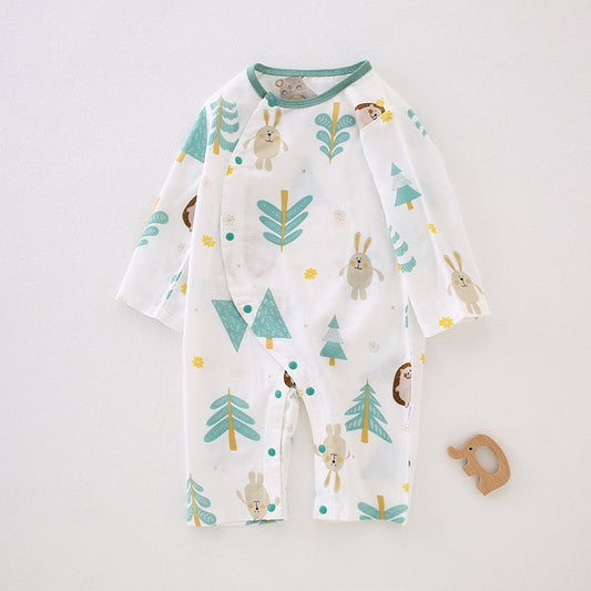 Bamboo & Cotton Long Sleeve Romper - Little Forest