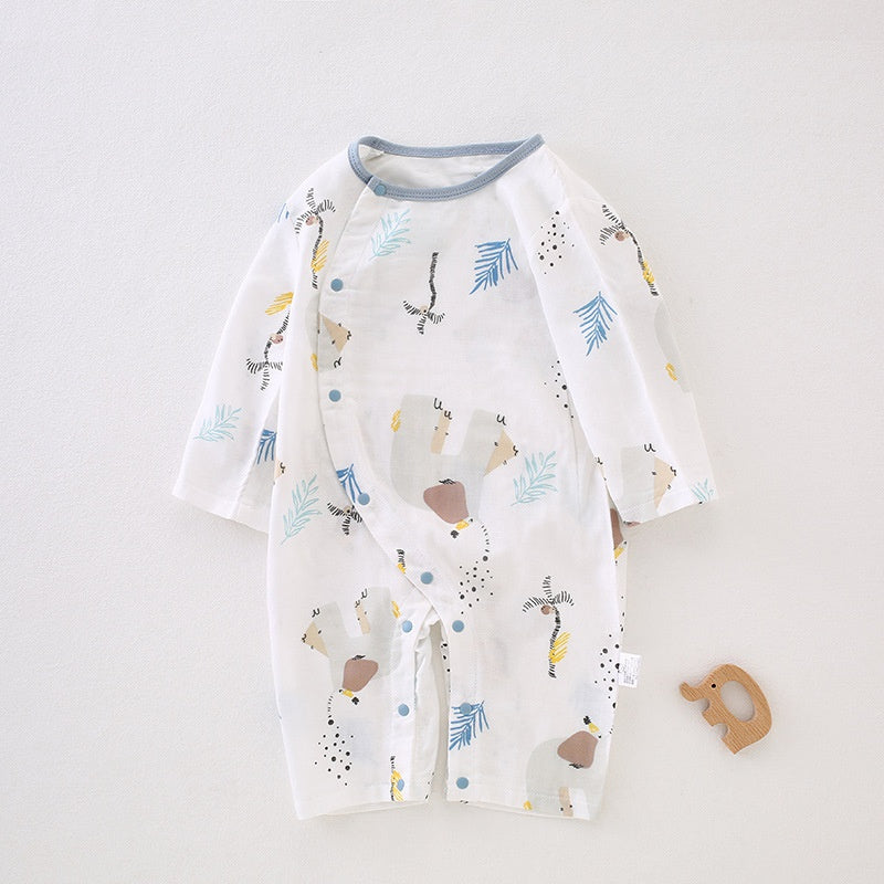 Bamboo & Cotton Long Sleeve Romper - Little Forest