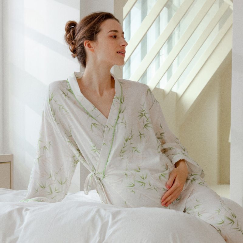 organic cotton maternity pajama bamboo