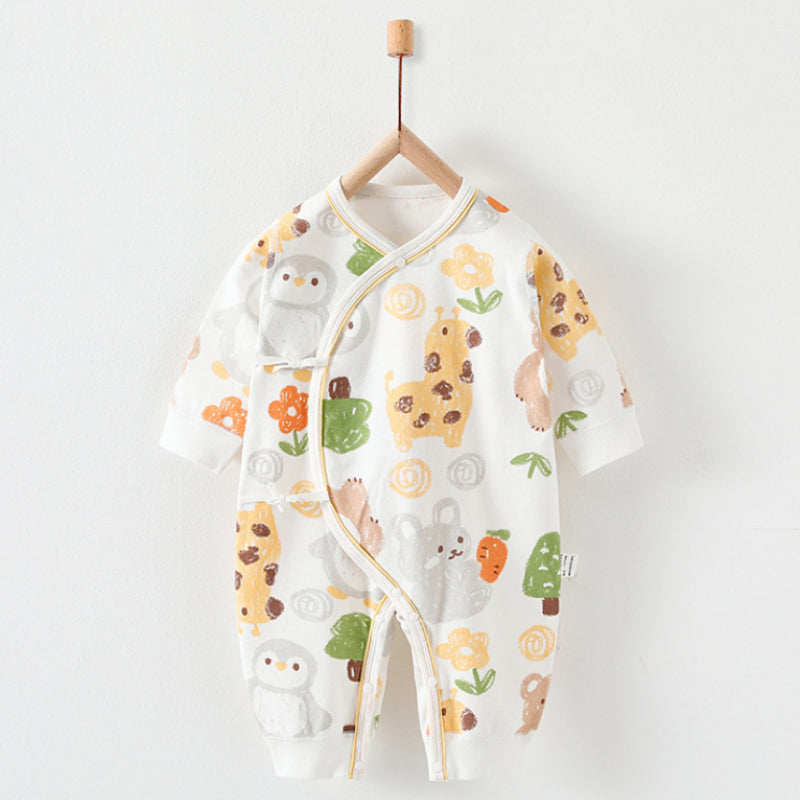 100% Cotton Long Sleeve Romper -  Bear