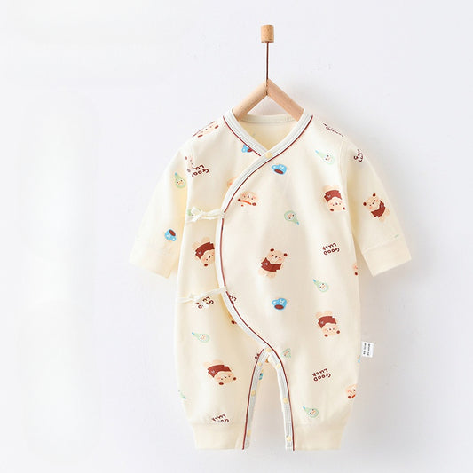 100% Cotton Long Sleeve Romper - Little Bear