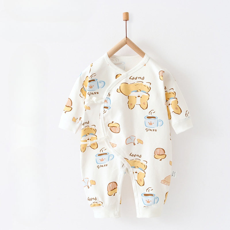 100% Cotton Long Sleeve Romper -  Bear