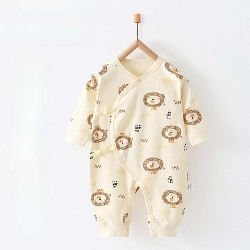 100% Cotton Long Sleeve Romper -  Bear