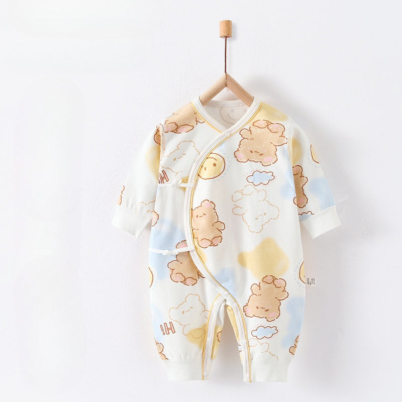 100% Cotton Long Sleeve Romper -  Bear