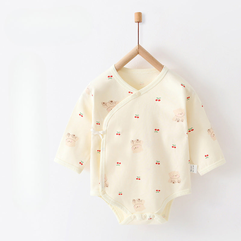 100% Cotton Long Sleeve Bodysuit - Flowers