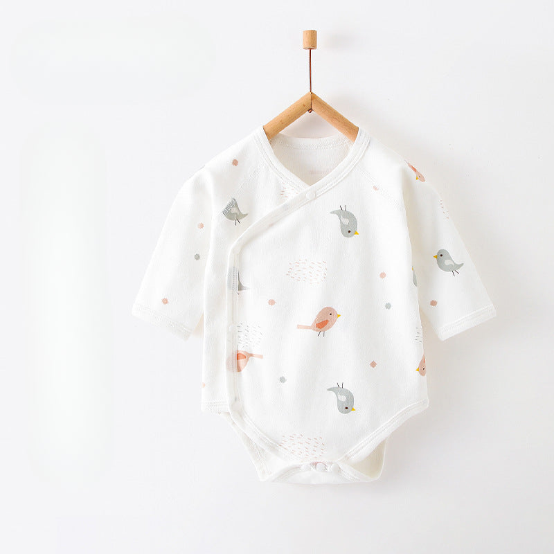 100% Cotton Long Sleeve Bodysuit - Flowers