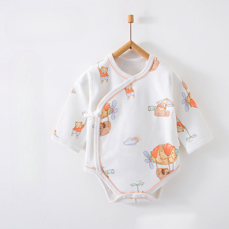 100% Cotton Long Sleeve Bodysuit - Flowers