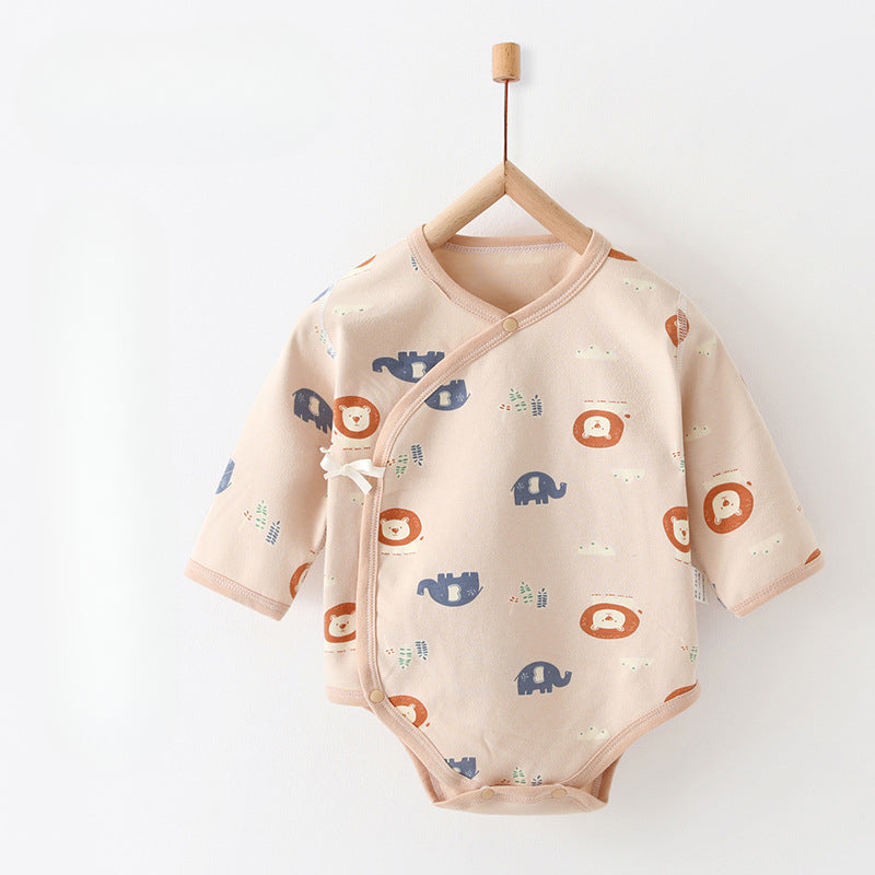 100% Cotton Long Sleeve Bodysuit - Elephant